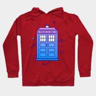 Vaporwave Tardis Hoodie